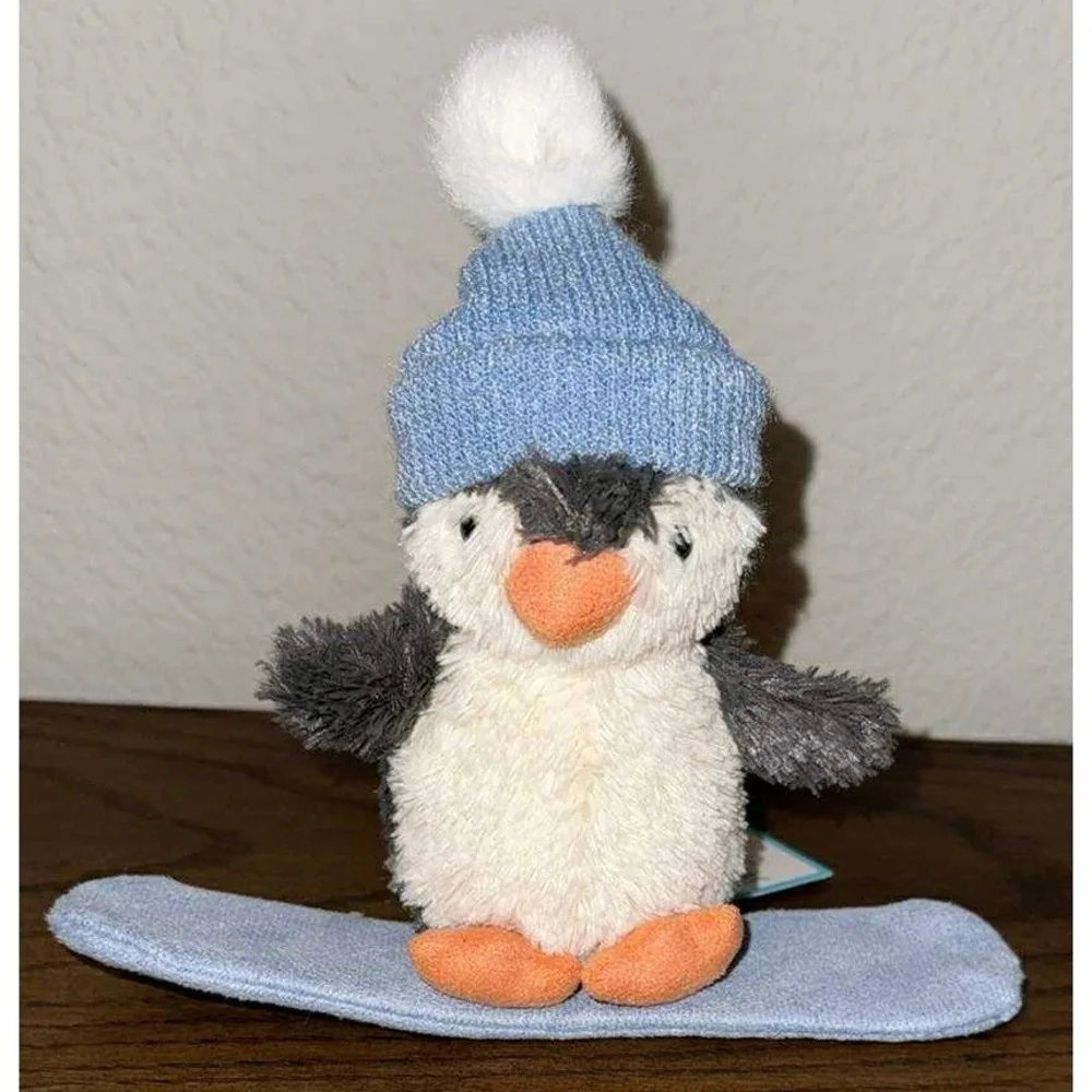 Jellycat Peanut Penguin Snowboarding Small Plush Stuffed Animal AUTHENTIC US NWT